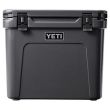 Charcoal Yeti Roadie 60 Roller Cooler front view