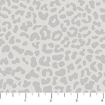 Cheetah grey, Wild One Cotton Fabric Collection 27
