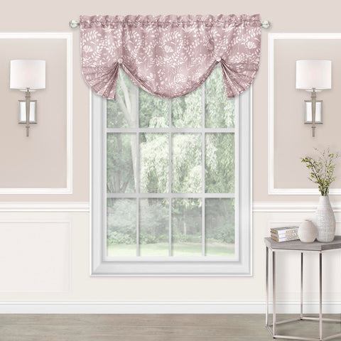 Blush Charlotte Pleated Roman Valance