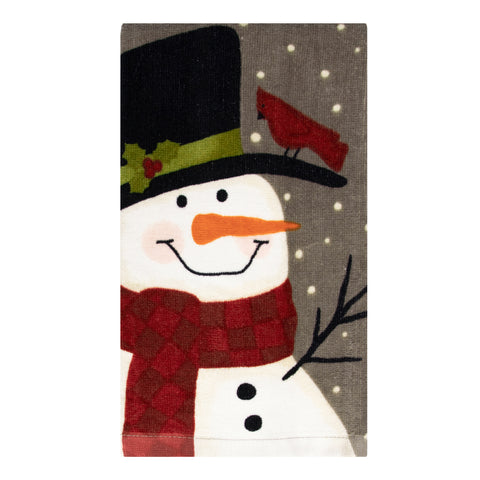 Snowman kitchen towel