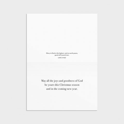 Inside of greeting card