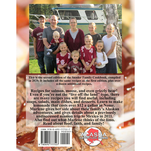 Back of cookbook