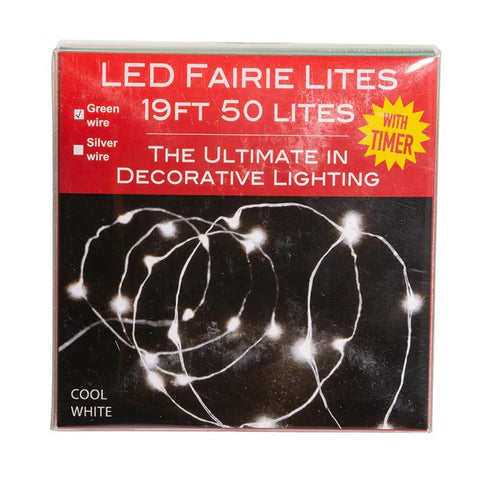 Cool White LED Fairy Lights BAT0315CW