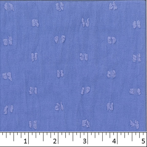 Swiss Dot Crinkle Fabric FA1 cornflower blue