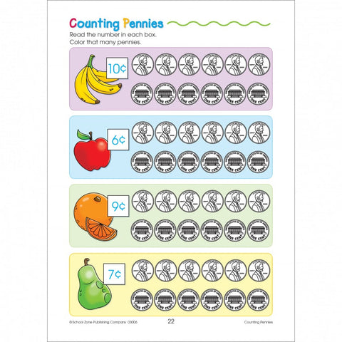 Counting pennies workbook