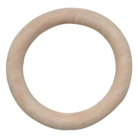 3.5 Inch Wooden Macrame Ring CR8545