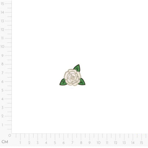 cream, Rose Applique M16469