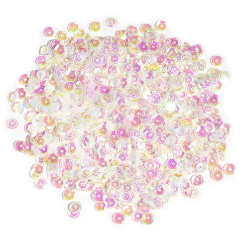 Crystal iridescent sequins
