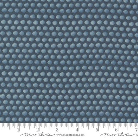 Bleu de France Collection Marivault Blenders Cotton Fabric Dark Blue
