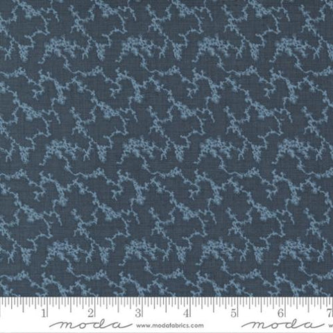 Bleu de France Collection Bonne de Pons Cotton Fabric Dark Blue