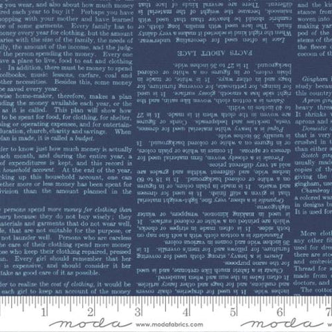 dark blue, Paper Hamlet Collection Book Pages Cotton Fabric 39567