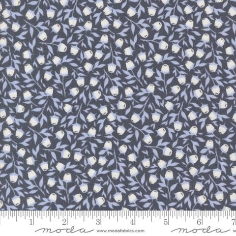 dark blue, Sun Drenched Collection Foraged Berries Cotton Fabric 43203