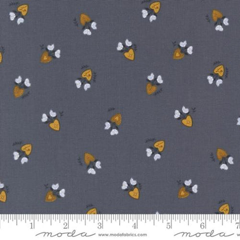 dark blue, Sun Drenched Collection Vintage Lockets Cotton Fabric 43202