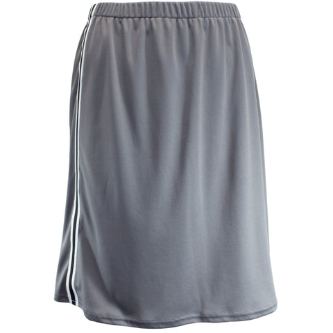 Gray knee-length skort