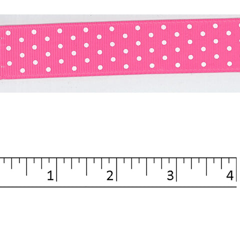 White dots on Hot Pink