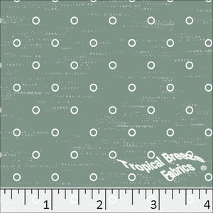 Standard Weave Dots Print Poly Cotton Fabric 6087 dark sage