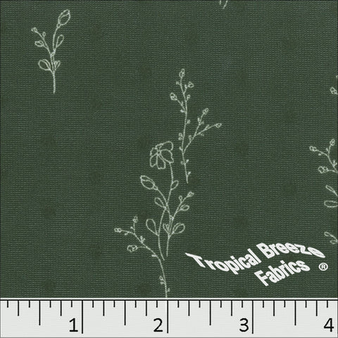 dark sage, Swiss Dot Knit Print Fabric 573520