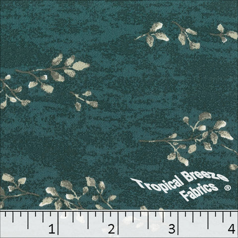 dark teal, Koshibo Print Polyester Fabric 048524