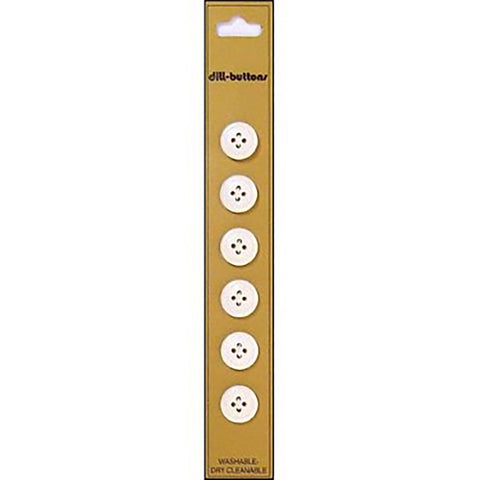 White 12 mm buttons