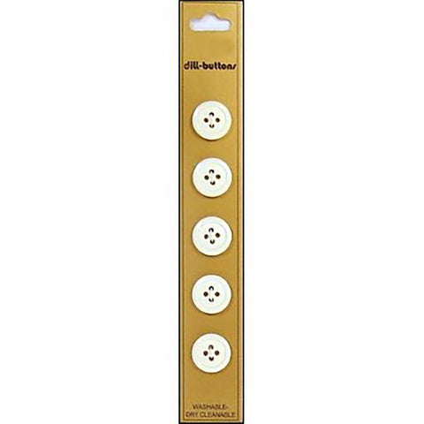 White 14 mm buttons