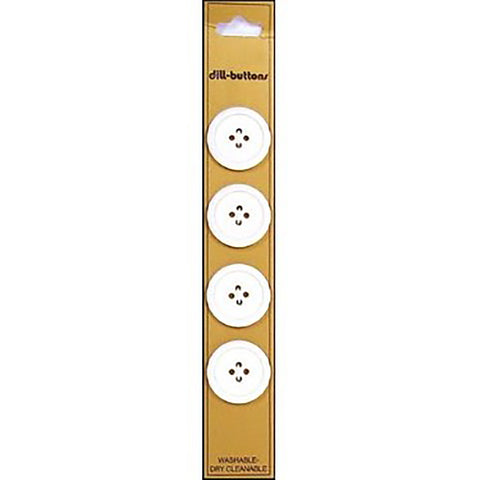 White 20 mm buttons