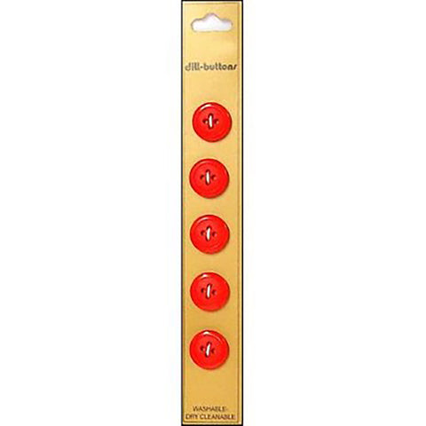 Red 14 mm buttons