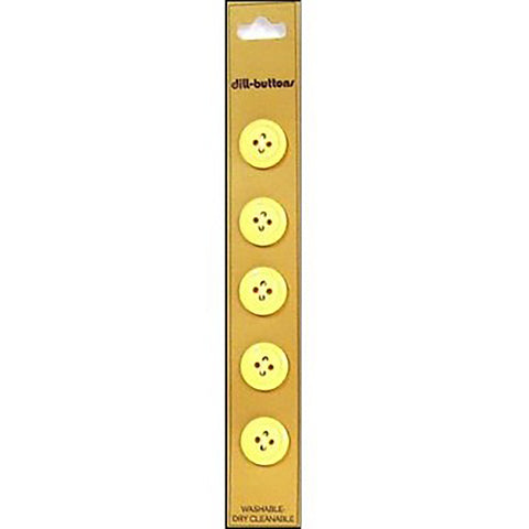 Yellow 14 mm buttons