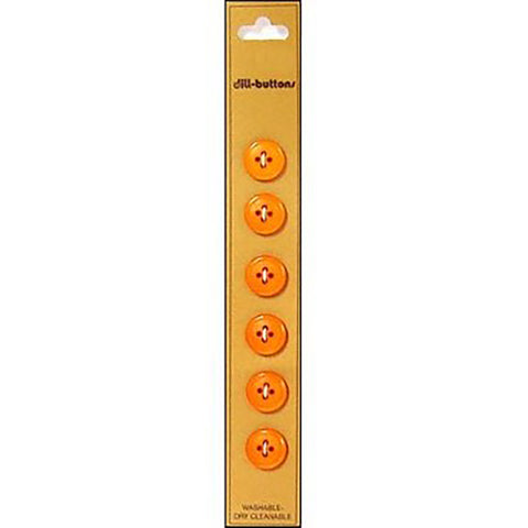 Orange 12 mm buttons