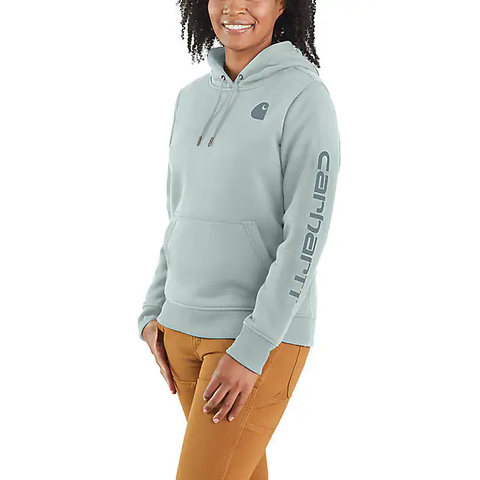 Women's Clarksburg Graphic Logo Hoodie 102791 Dew Drop
