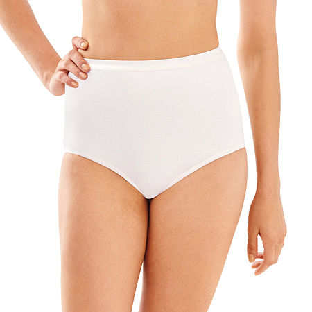 White Women's Full-Cut-Fit Stretch Brief DF2324-Y67
