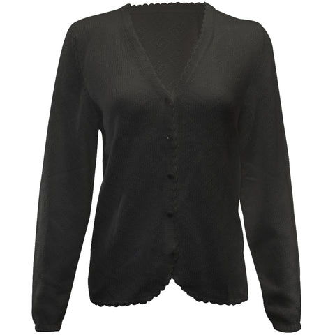 Black button down sweater