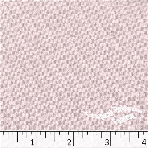 Dusty Rose, Embossed Swiss Dot Polyester Knit Fabric 32323