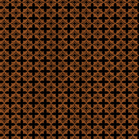 For the Love of Coffee Collection Geometric Cotton Fabric 14161 espresso
