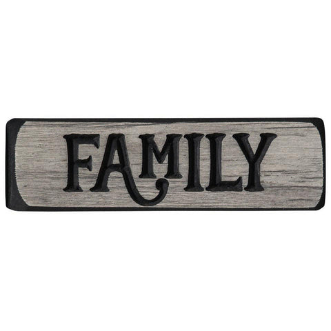 Family wooden sign