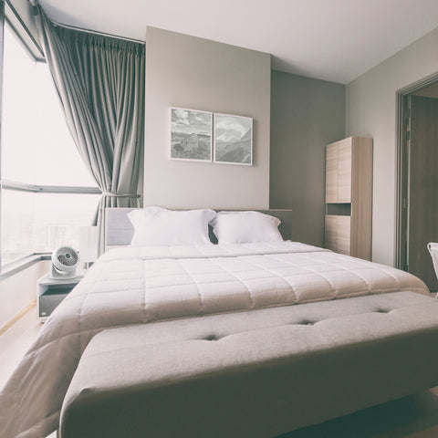 Fan in bedroom