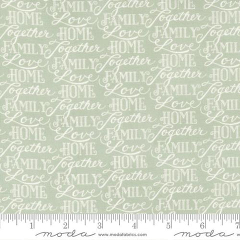 Happiness Blooms Collection Words of Love Cotton Fabric fern