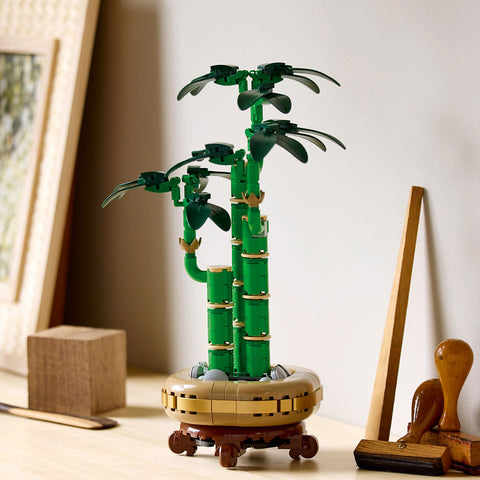 finished lifestyle, LEGO Botanicals Lucky Bamboo Building Set 10344