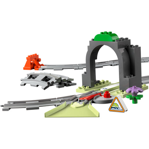 finished, LEGO Duplo Town Train Tunnel and Tracks Expansion Set 10425