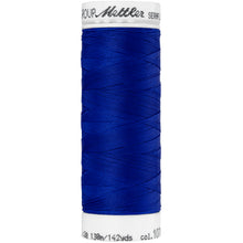 Fire Blue Mettler Stretch Thread on spool