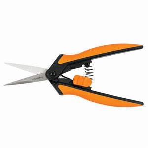 Fiskars Softgrip micro-tip pruning snips with blades open