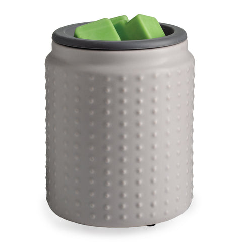 FLIP DISH WAX WARMERS GRAY HOBNAIL