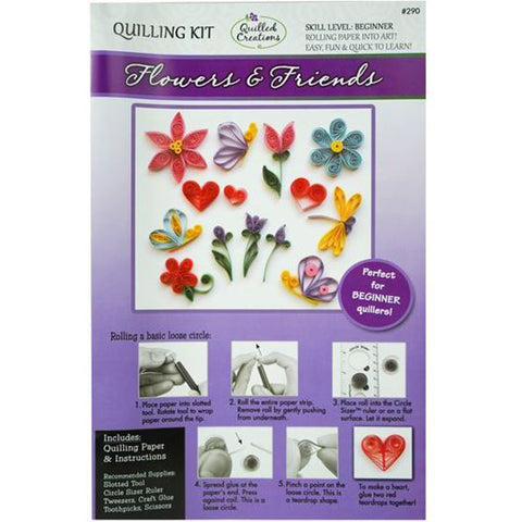 Flowers & friends quilling set