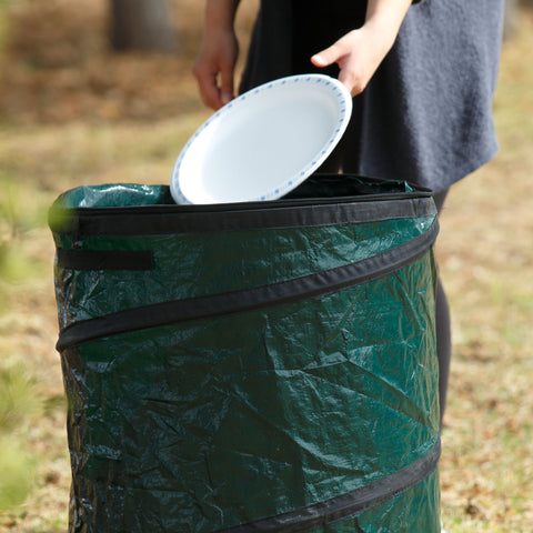 Using trash can