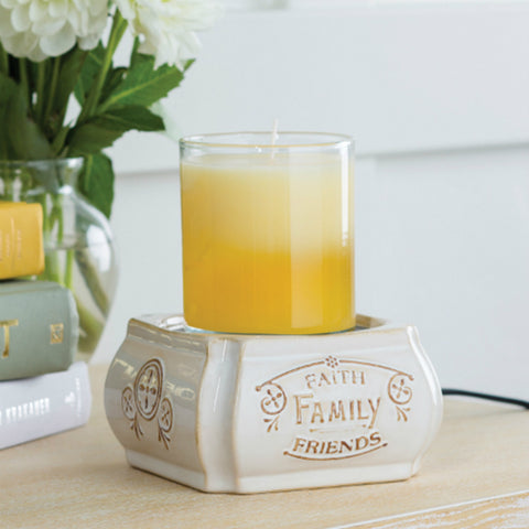 Candle wax warmer