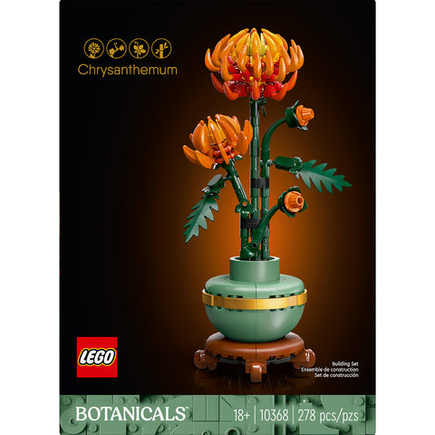 front, LEGO Icons Chrysanthemum Flower Decor Building Set 10368