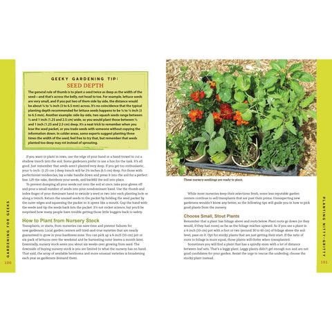 Inside of garden book