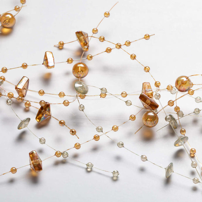 Coppery Crystal Bead Garland GD1420