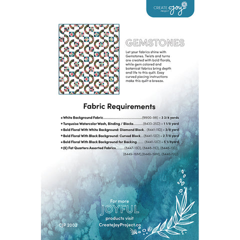 Back of Gemstones pattern