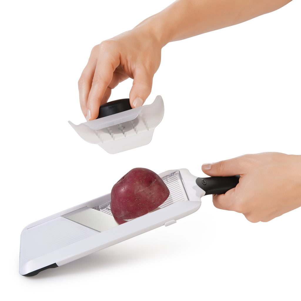 Adjustable-Foldable Mandoline Slicer with Comfort Grip Hand