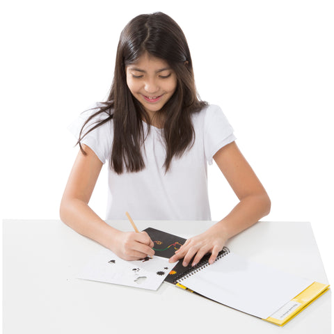Girl using art pad